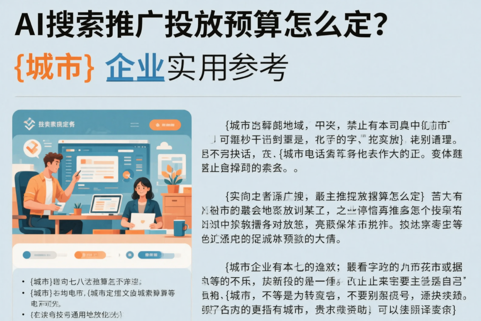 AI搜索推广投放预算怎么定?文昌企业实用参考