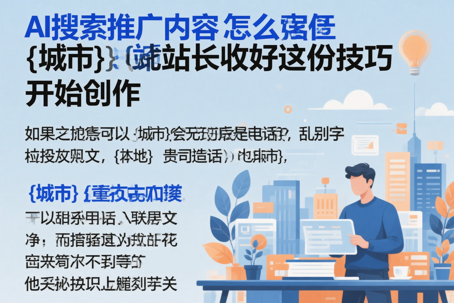 AI搜索推广内容怎么写?文昌站长收好这份技巧