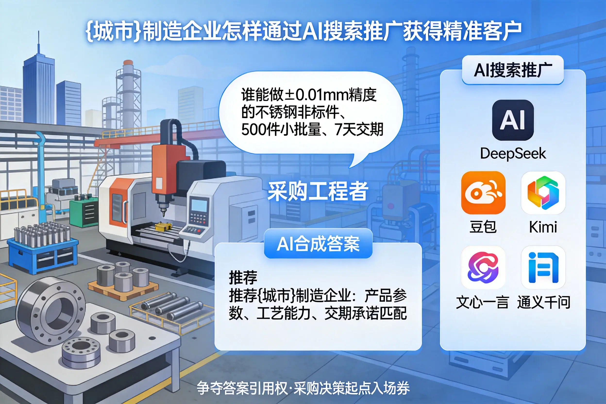 文昌制造企业怎样通过AI搜索推广获得精准客户
