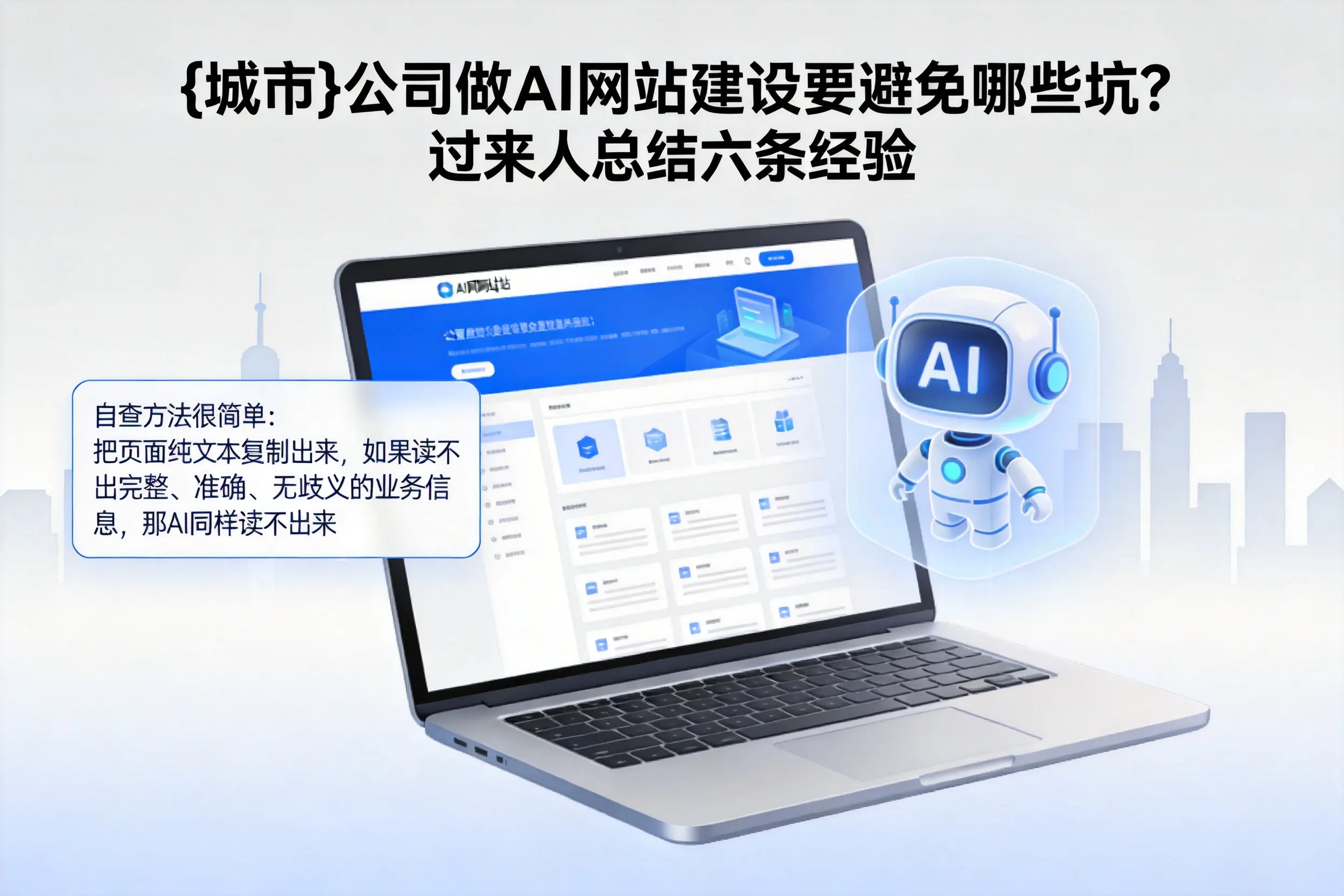 文昌公司做AI网站建设要避免哪些坑?过来人总结六条经验