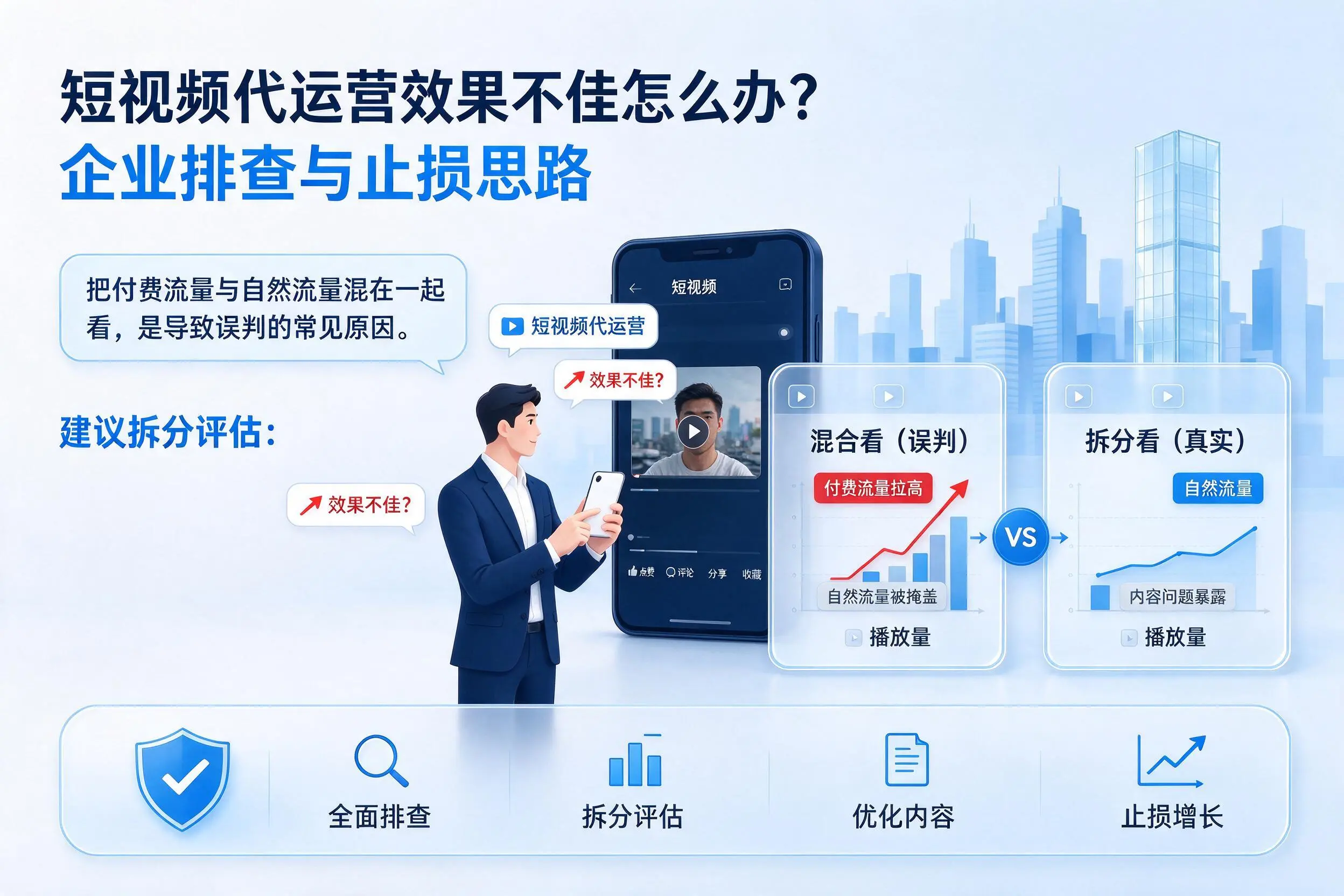短视频代运营效果不佳怎么办?文昌企业排查与止损思路