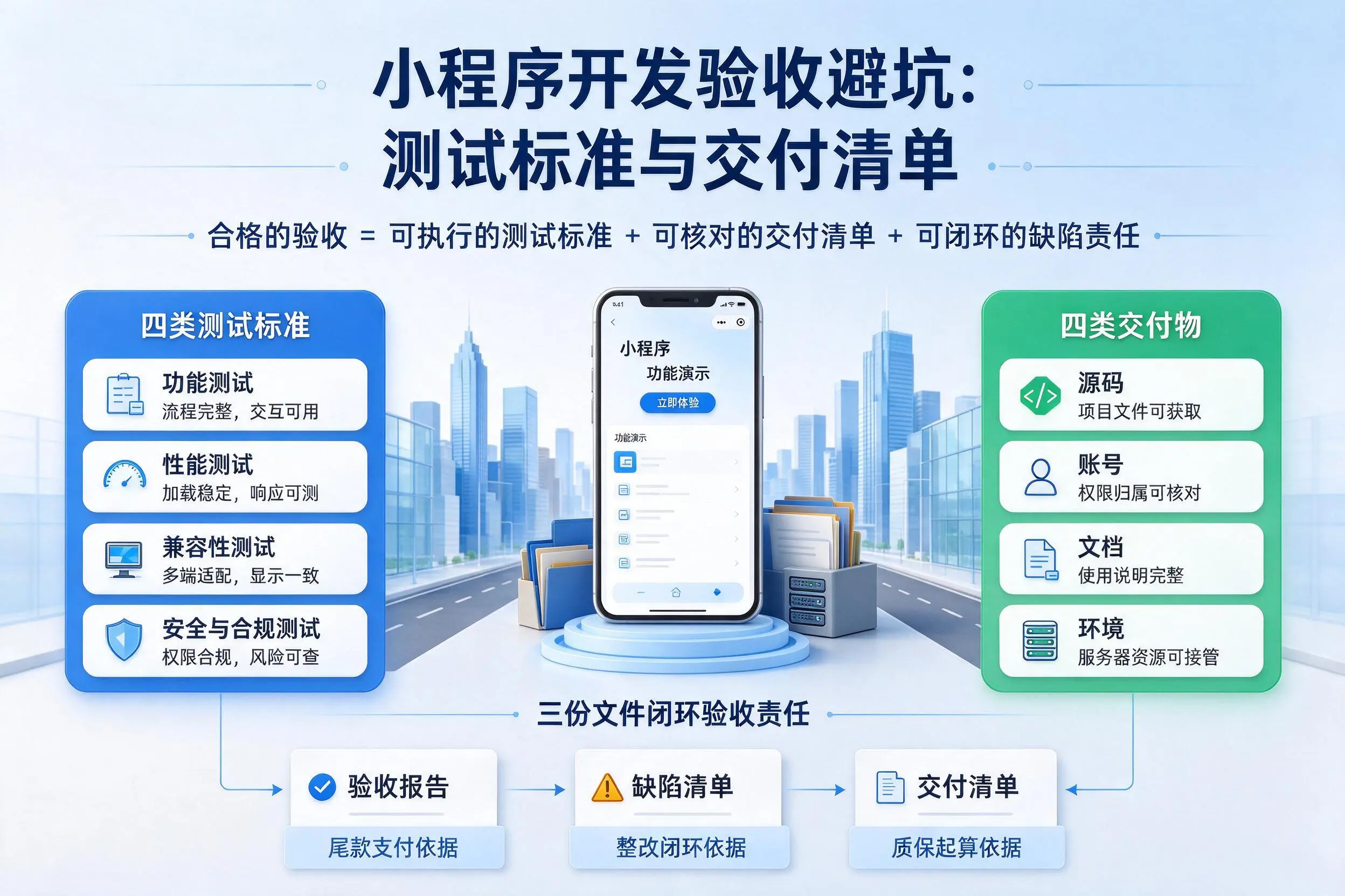文昌小程序开发验收避坑:测试标准与交付清单