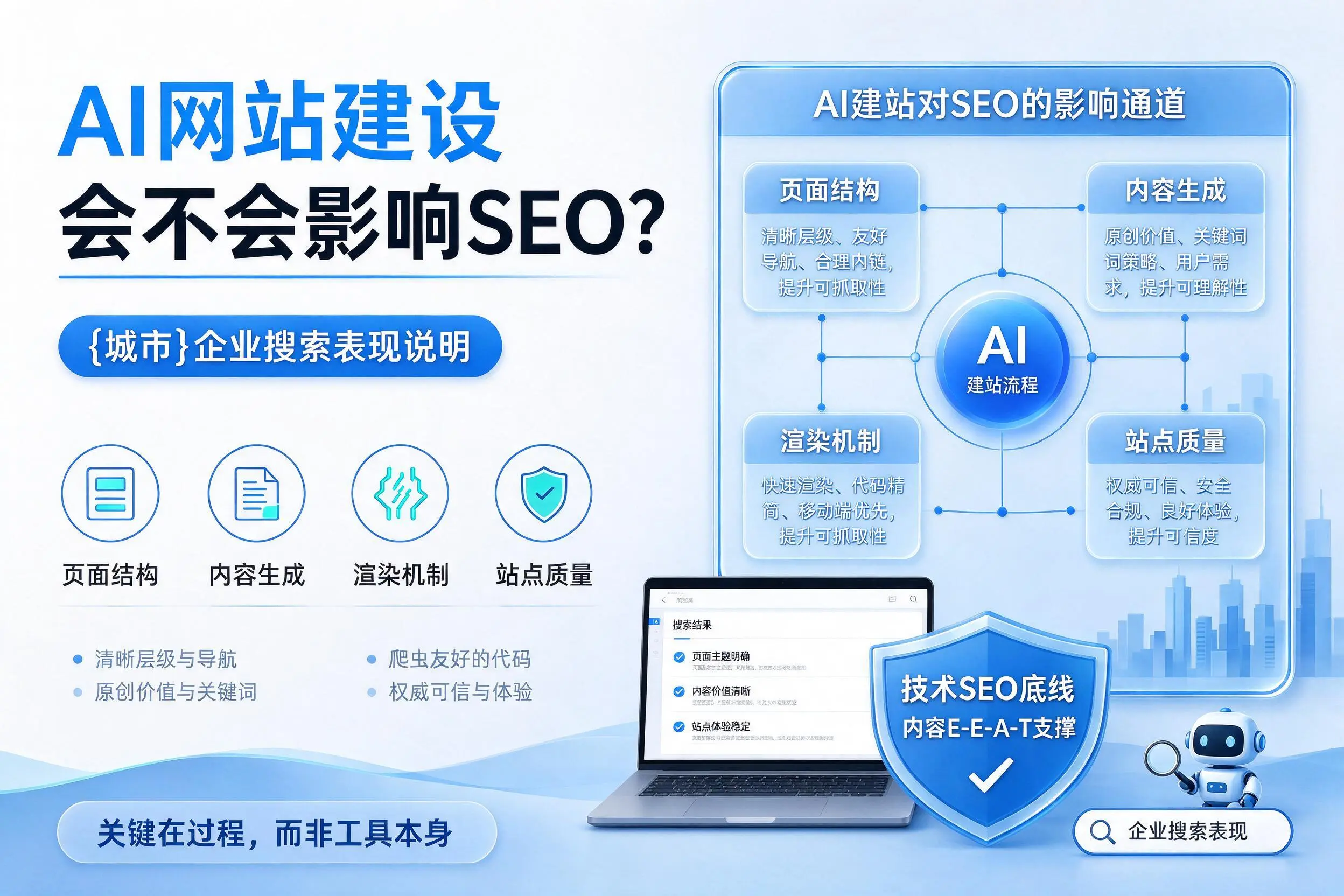 AI网站建设会不会影响SEO？文昌企业搜索表现说明