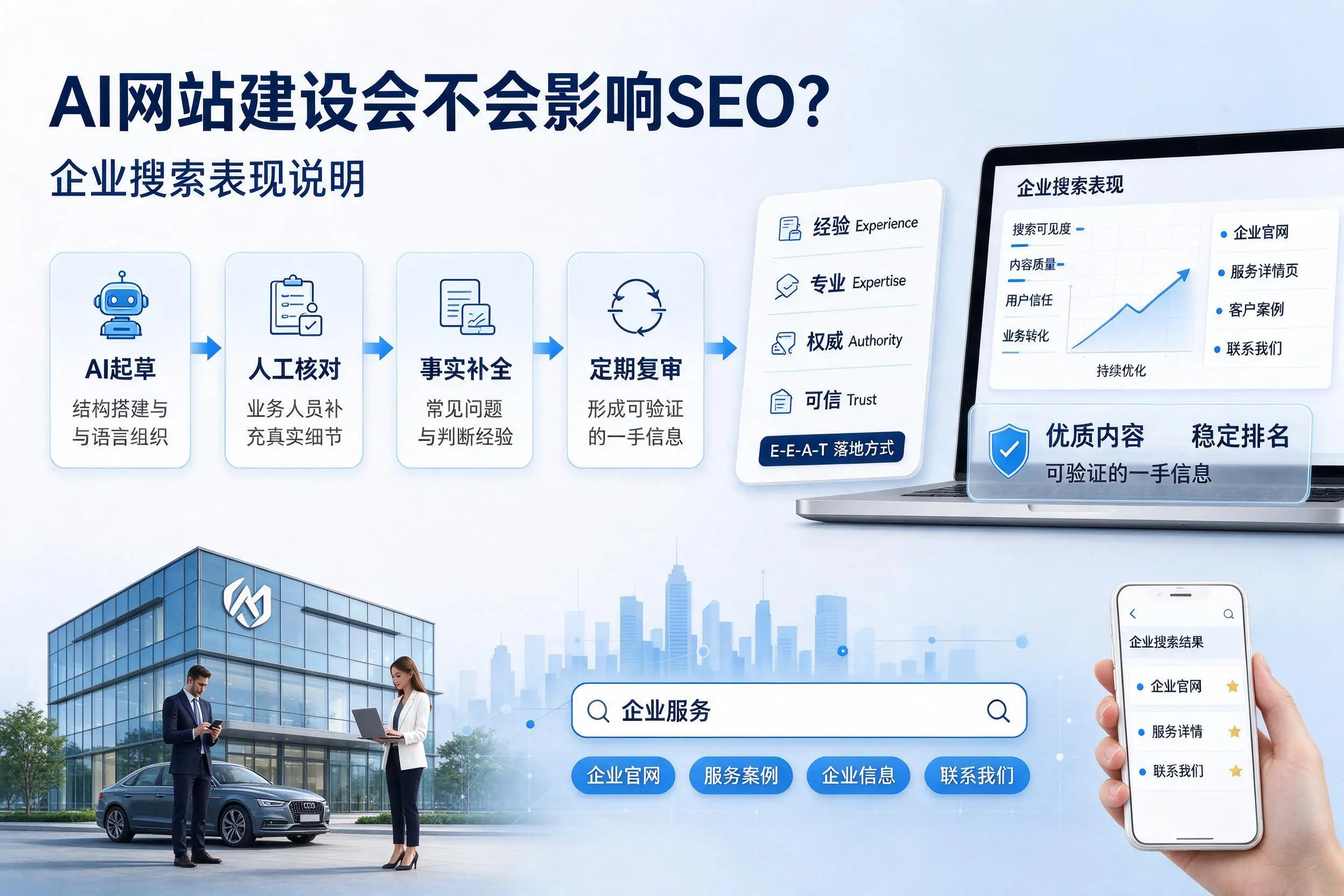 AI网站建设会不会影响SEO？文昌企业搜索表现说明