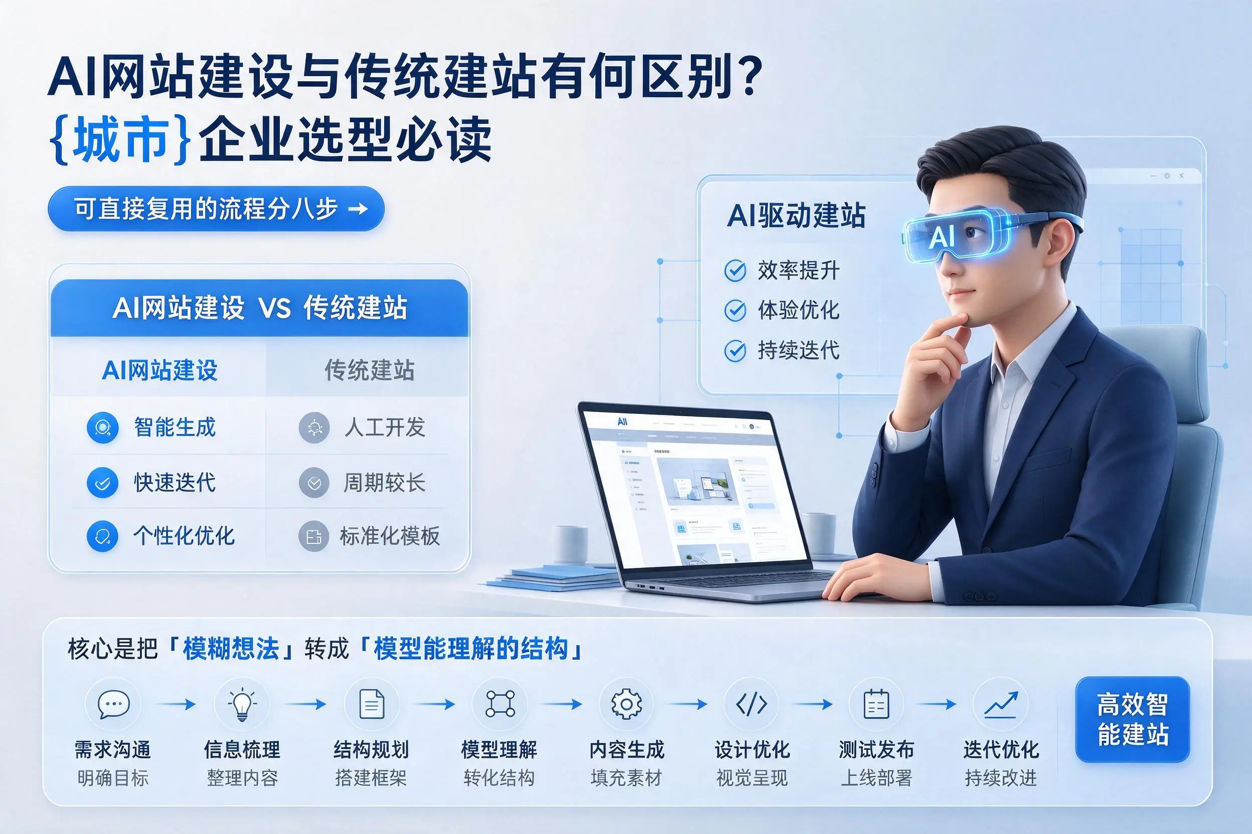 AI网站建设与传统建站有何区别?文昌企业选型必读