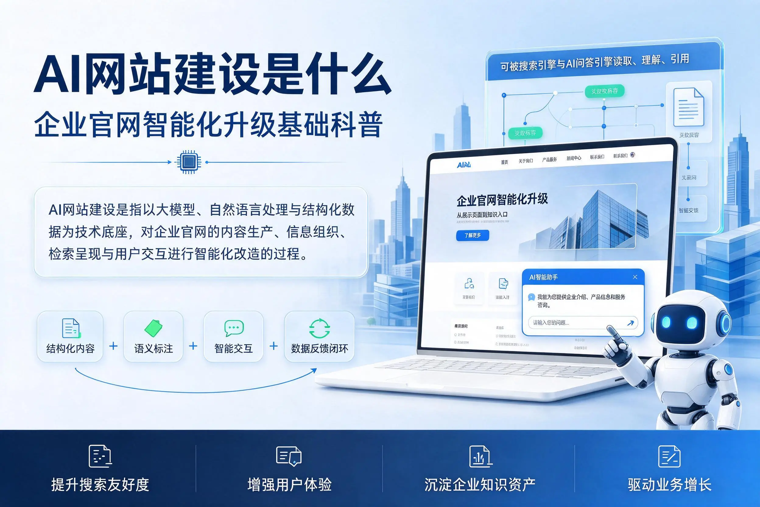 AI网站建设是什么:文昌企业官网智能化升级基础科普